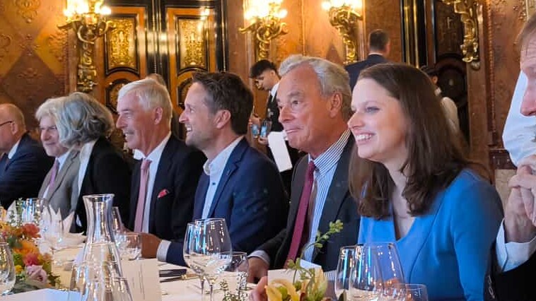 HamburgAmbassador Bodo Liesenfeld beim Senatsfrühstück 2024 mit Senatorin Dr. Melanie Leonhard